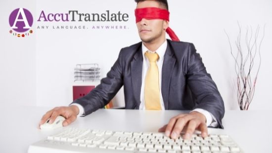 Website Translations to help sight impaired users.